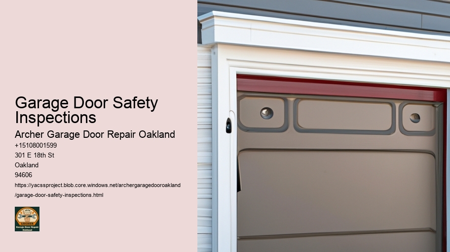 Garage Door Safety Inspections