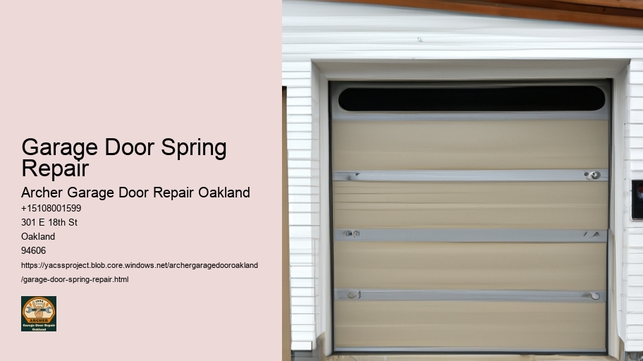 Garage Door Spring Repair